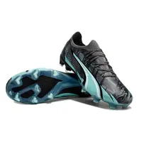 Chuteira Campo Puma Ultra Ultimate FG Preta e Azul - imagem 2