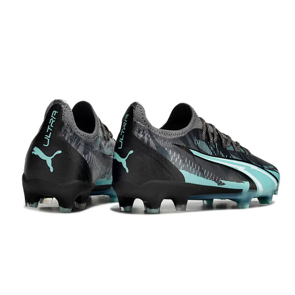Chuteira Campo Puma Ultra Ultimate FG Preta e Azul