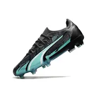 Chuteira Campo Puma Ultra Ultimate FG Preta e Azul - imagem 5