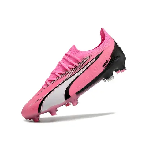 Chuteira Campo Puma Ultra Ultimate FG Rosa e Preto - Phenomenal Pack