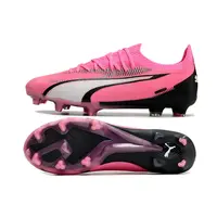 Chuteira Campo Puma Ultra Ultimate FG Rosa e Preto - imagem 5