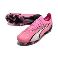 Chuteira Campo Puma Ultra Ultimate FG Rosa e Preto - imagem 6