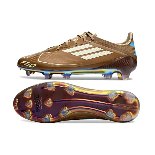 Chuteira Campo Adidas F50 FG Marrom e Azul