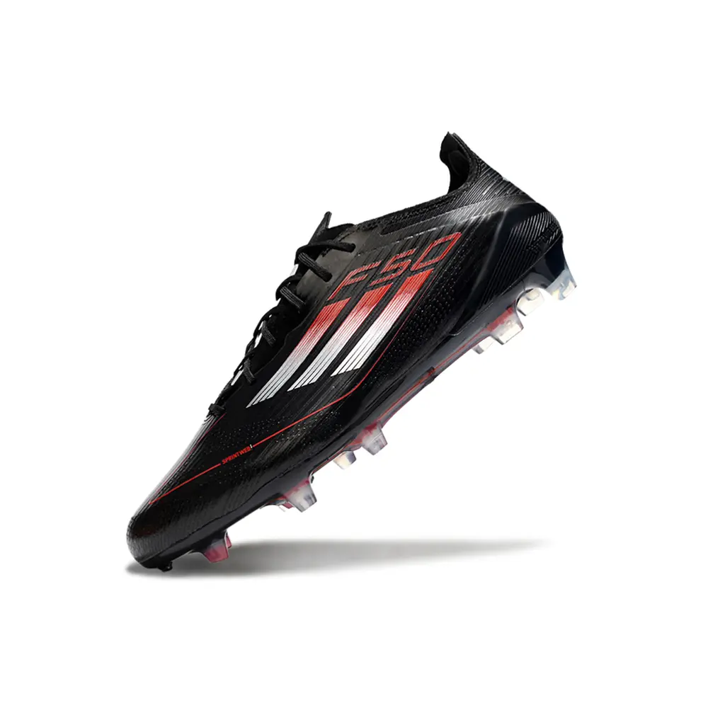 Chuteira Campo Adidas F50 FG Preta e Vermelha