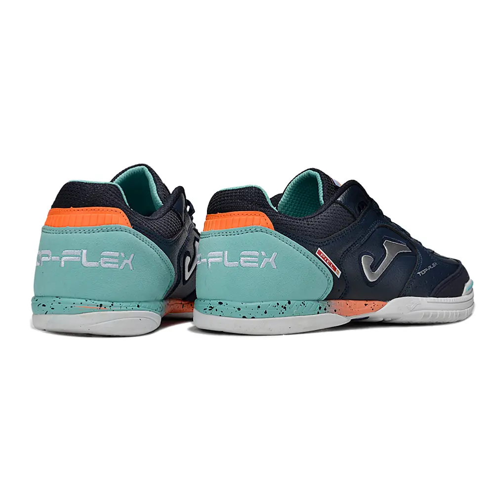 Chuteira Futsal Joma Top Flex Rebound IC Azul e Branco