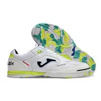 Chuteira Futsal Joma Top Flex Rebound IC Branca, Amarelo ... - imagem 8