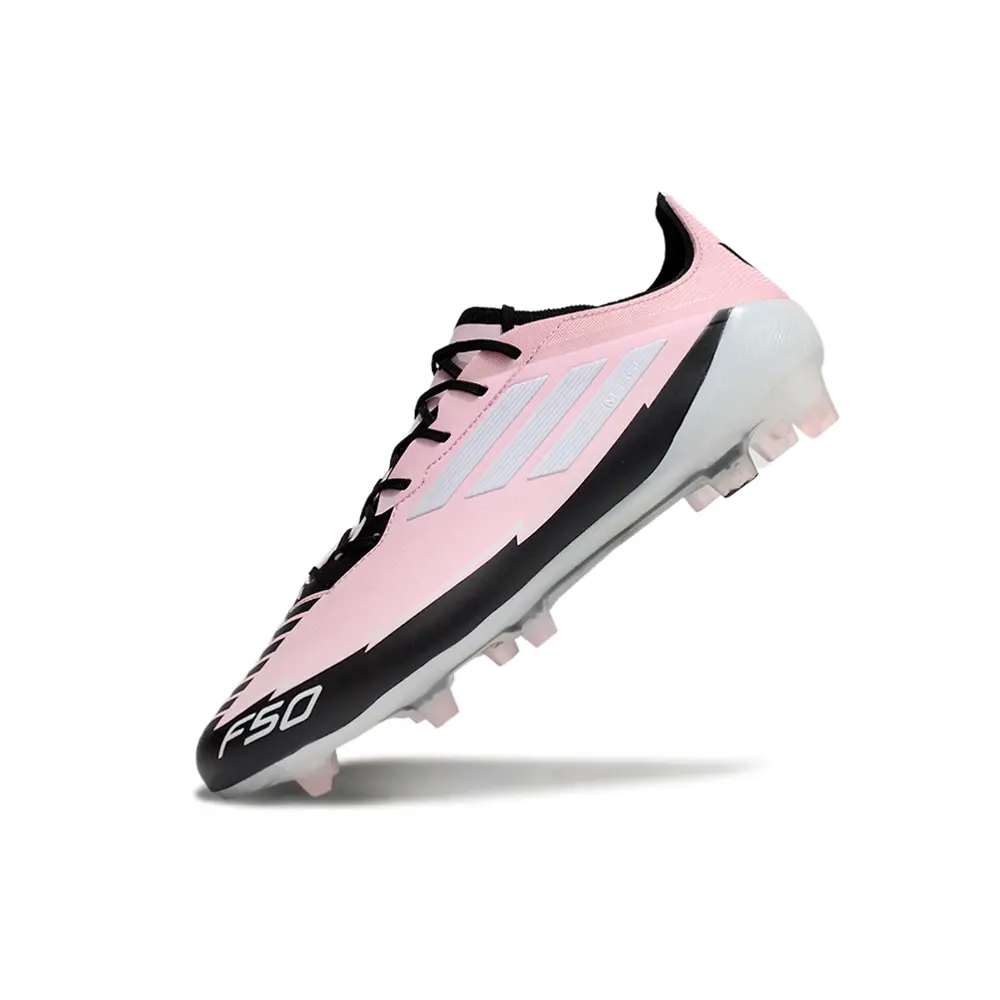 Chuteira Campo Adidas F50 FG Rosa e Branca