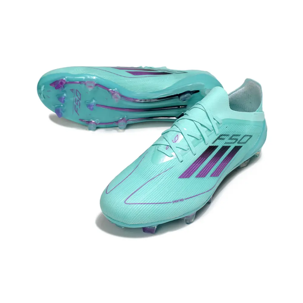 Chuteira Campo Adidas F50 FG Verde e Roxa