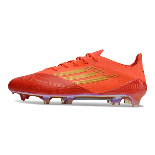Chuteira Campo Adidas F50 FG Vermelha e Dourado - Vivid Horizon Pack