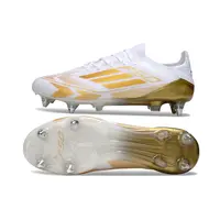 Chuteira Campo Adidas F50 Ponta de Aluminio Branca e Dourado - imagem 6
