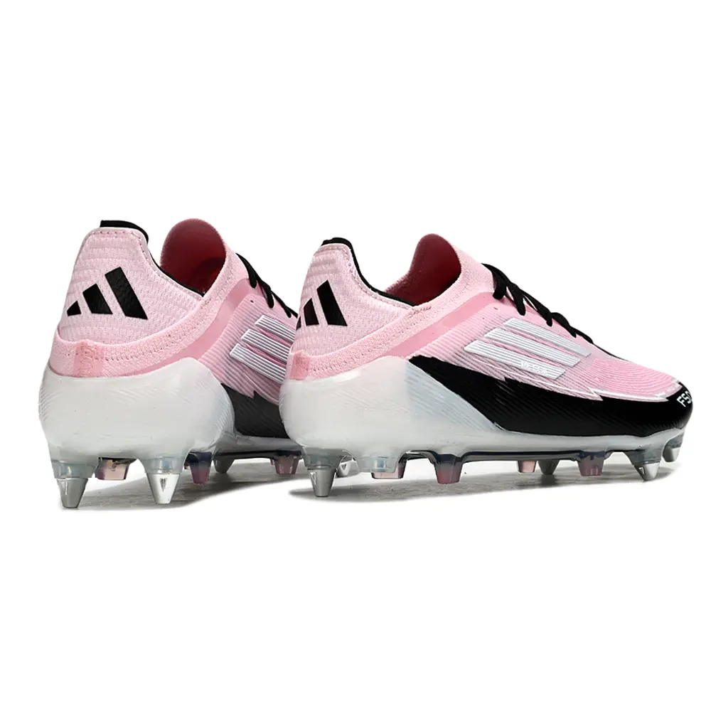 Chuteira Campo Adidas F50 Ponta de Aluminio Rosa e Preto