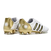 Chuteira Campo Adidas AdiPure 11 Pro FG Branca e Dourada - imagem 5