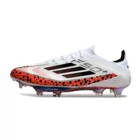 Chuteira Campo Adidas F50+ FG Branca e Laranja - imagem 1