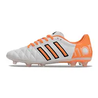 Chuteira Campo Adidas AdiPure 11 Pro FG Branca e Laranja - imagem 1