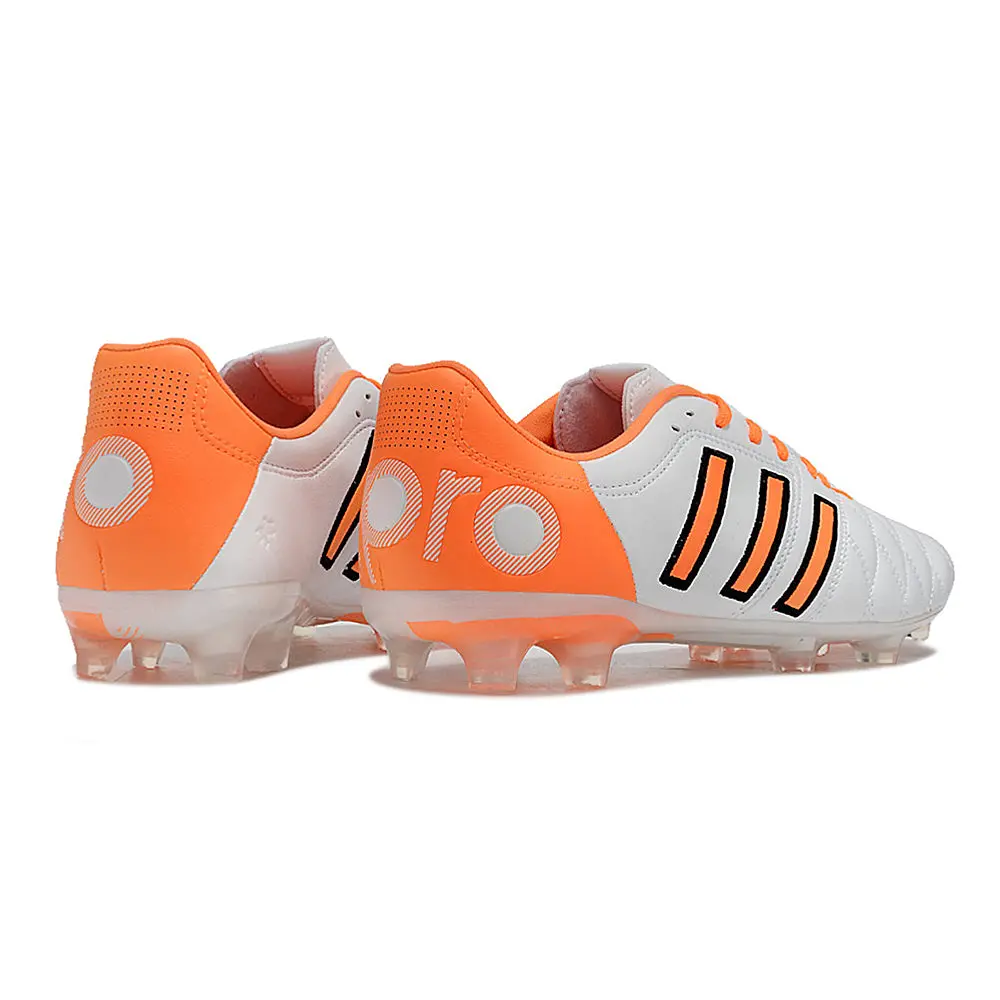 Chuteira Campo Adidas AdiPure 11 Pro FG Branca e Laranja
