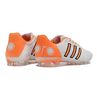 Chuteira Campo Adidas AdiPure 11 Pro FG Branca e Laranja - imagem 4