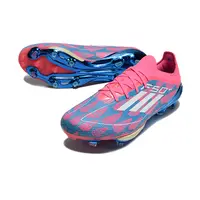 Chuteira Campo Adidas F50+ FG Rosa, Azul e Branca - imagem 3