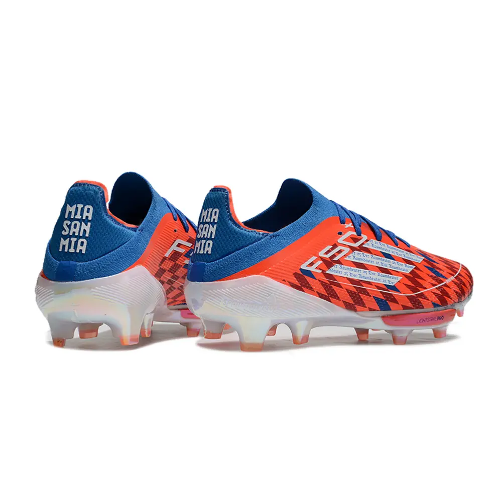 Chuteira Campo Adidas F50+ FG Vermelha e Azul