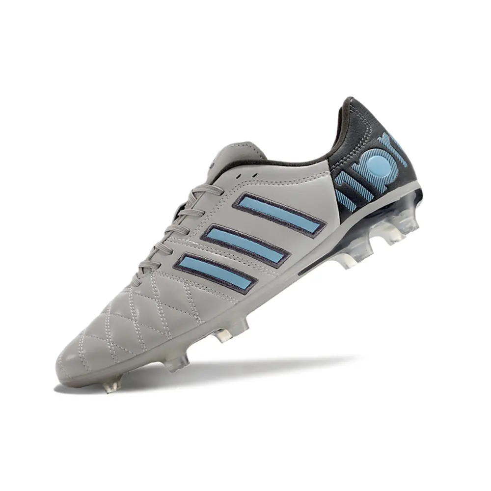 Chuteira Campo Adidas AdiPure 11 Pro FG Cinza, Preta e Azul