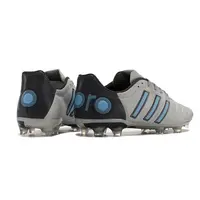 Chuteira Campo Adidas AdiPure 11 Pro FG Cinza, Preta e Azul - imagem 4