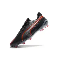 Chuteira Campo Puma King Ultimate FG Preta e Vermelha - imagem 5