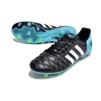 Chuteira Campo Adidas AdiPure 11 Pro FG Preta e Azul - imagem 2