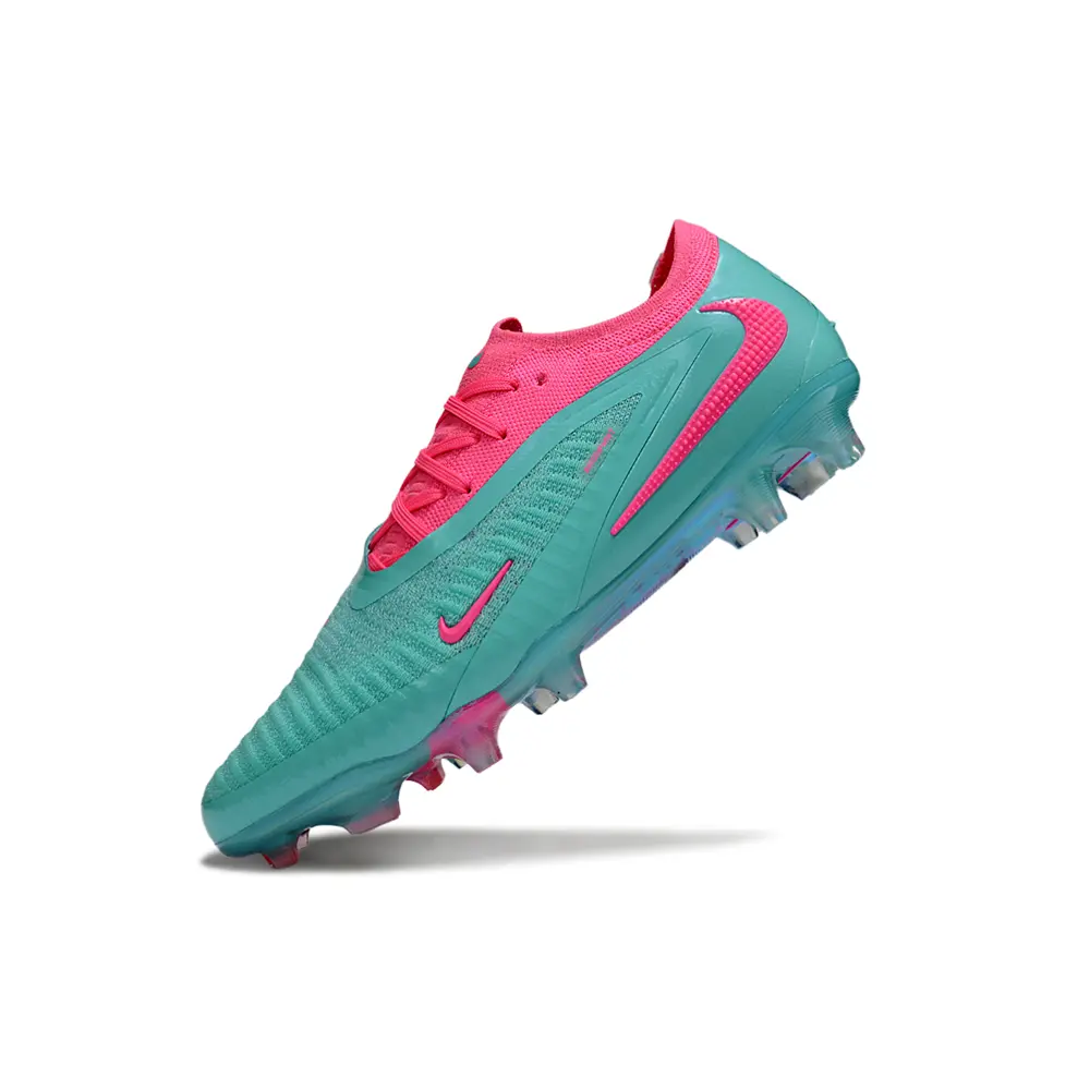 Chuteira Campo Nike Phantom GX 3 Elite FG Verde e Rosa