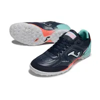 Chuteira Society Joma Top Flex TF Azul e Verde - imagem 6