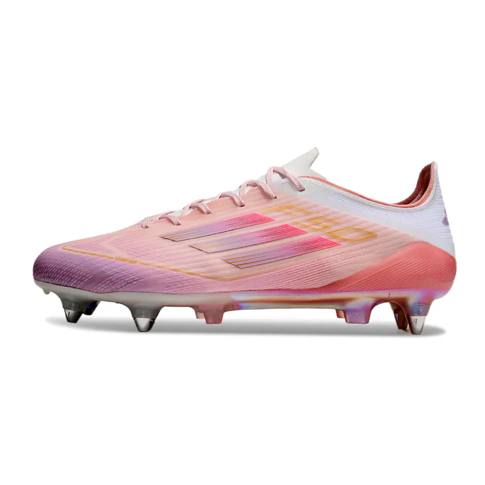 Chuteira Campo Adidas F50 Ponta de Alumínio Rosa - LY304