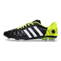 Chuteira Campo Adidas AdiPure 11 Pro FG Preta e Verde - imagem 1