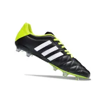 Chuteira Campo Adidas AdiPure 11 Pro FG Preta e Verde - imagem 4