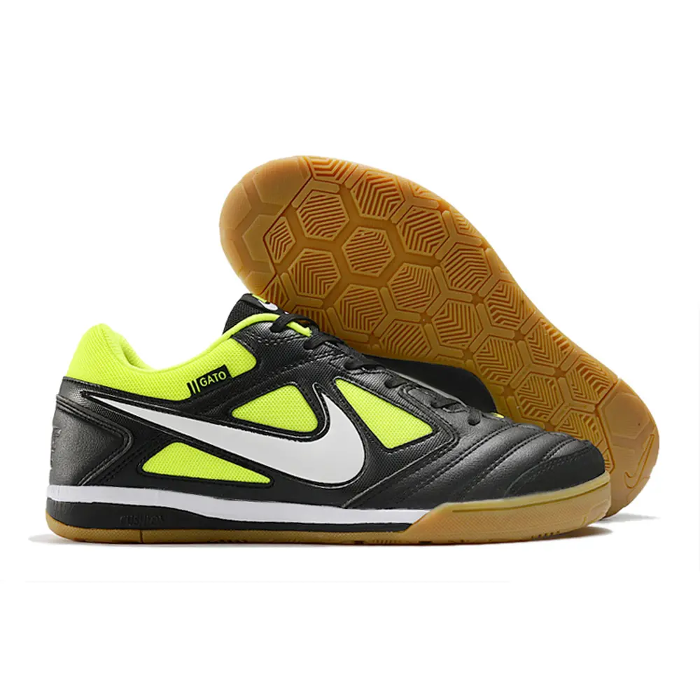 Chuteira Futsal Supreme x Nike SB Gato IC Preta e Verde