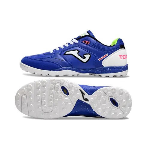 Chuteira Society Joma Top Flex TF Azul e Branco