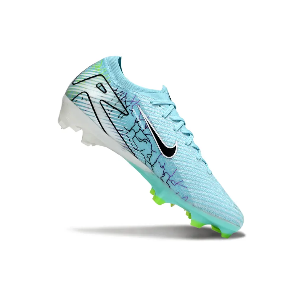 Chuteira Campo Nike Air Zoom Mercurial Vapor 16 Elite FG Azul e Verde