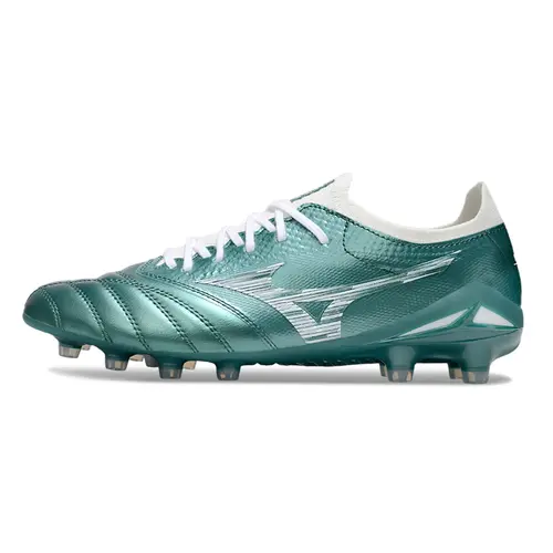 Chuteira Campo Mizuno Morelia Neo 4 Beta FG Verde e Branco
