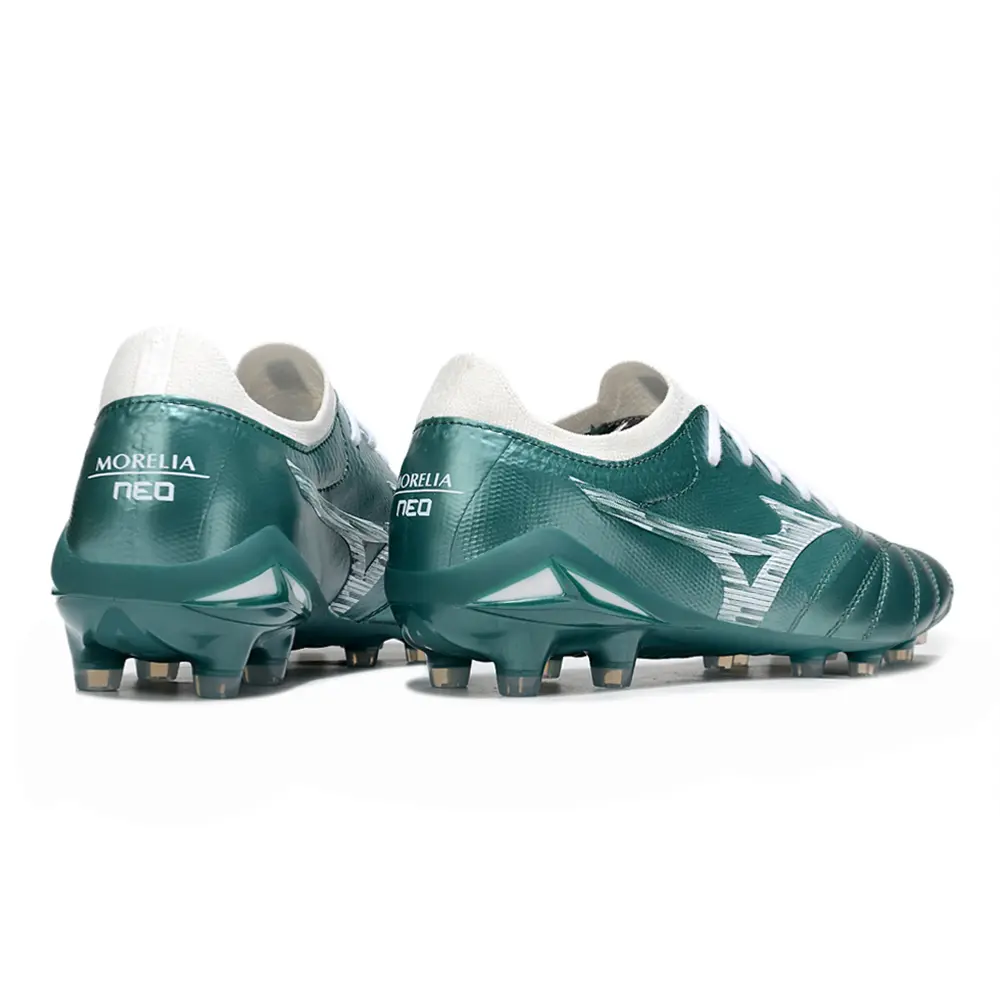 Chuteira Campo Mizuno Morelia Neo 4 Beta FG Verde e Branco