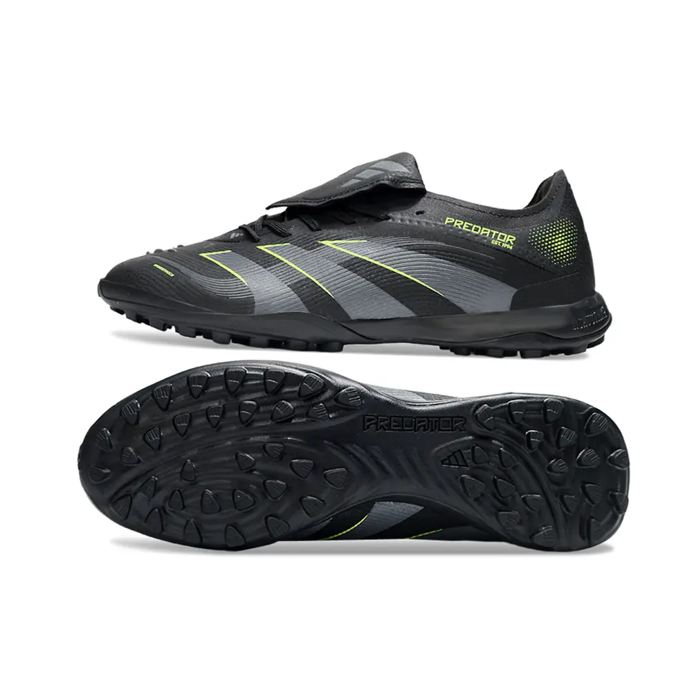 Chuteira Society Adidas Predator League Elite TF Preto e Verde