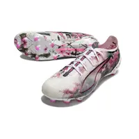 Chuteira Campo Puma Ultra 5 Ultimate FG Branco, Rosa e Preto - imagem 5