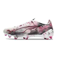 Chuteira Campo Puma Ultra 5 Ultimate FG Branco, Rosa e Preto - imagem 1