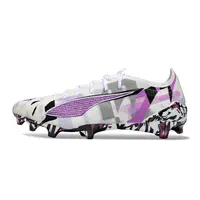 Chuteira Campo Puma Ultra 5 Ultimate FG Branco, Rosa e Preto - imagem 1