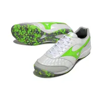 Chuteira Society Mizuno Morelia Neo 4 TF Branco e Verde - imagem 4