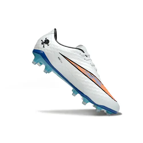 Chuteira Campo Nike Retrô Hypervenom Phantom I FG Branco e Azul