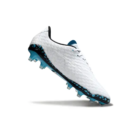 Chuteira Campo Nike Retrô Hypervenom Phantom I FG Transform Hydra Branco e Azul