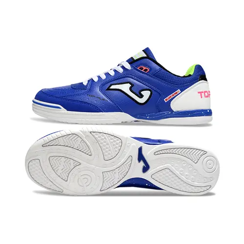 Chuteira Futsal Joma Top Flex Rebound IC Azul e Branco