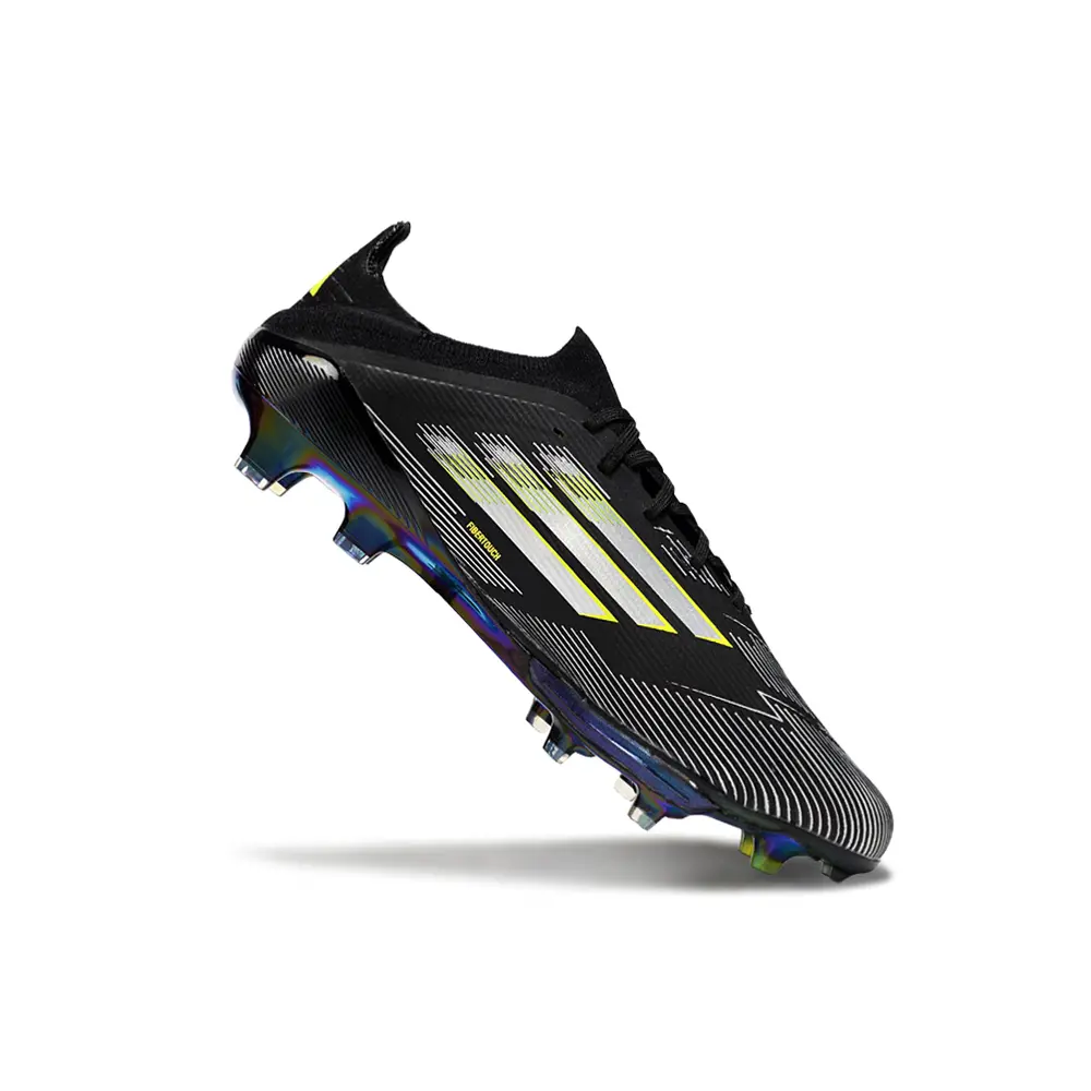Chuteira Campo Adidas F50+ FG Preto e Amarelo