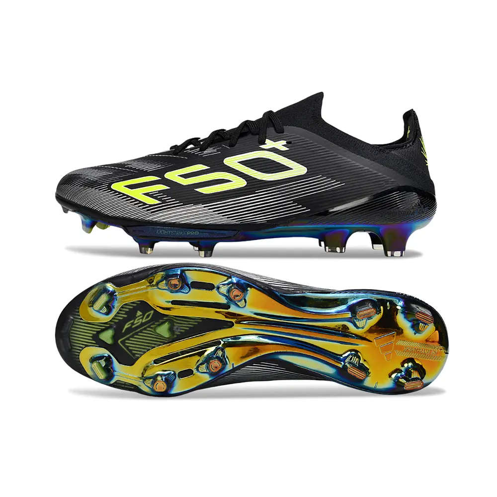 Chuteira Campo Adidas F50+ FG Preto e Verde