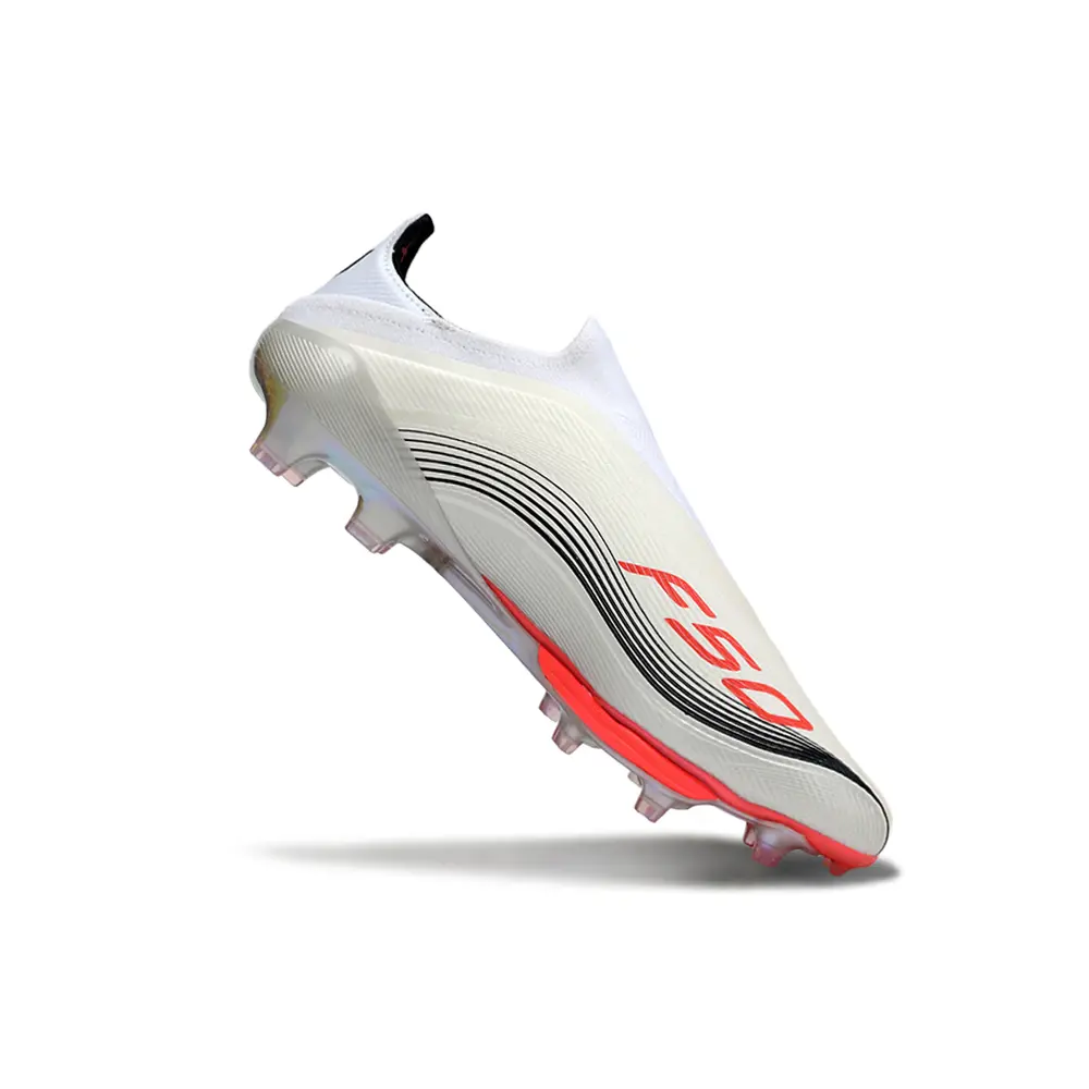 Chuteira Campo Adidas F50+ LL FG Branco, Cinza e Rosa