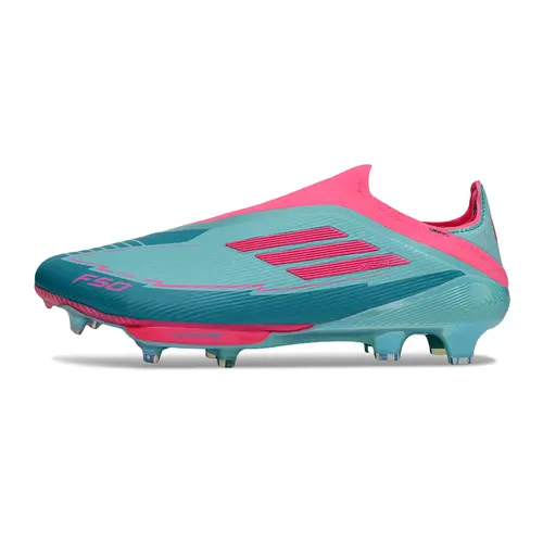Chuteira Campo Adidas F50+ LL FG ''La Vida Tropical'' Azul e Rosa