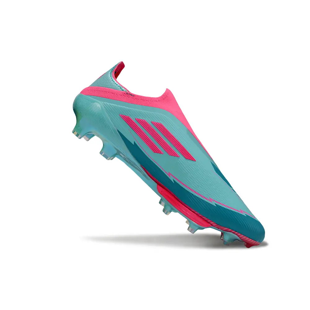 Chuteira Campo Adidas F50+ LL FG Azul e Rosa