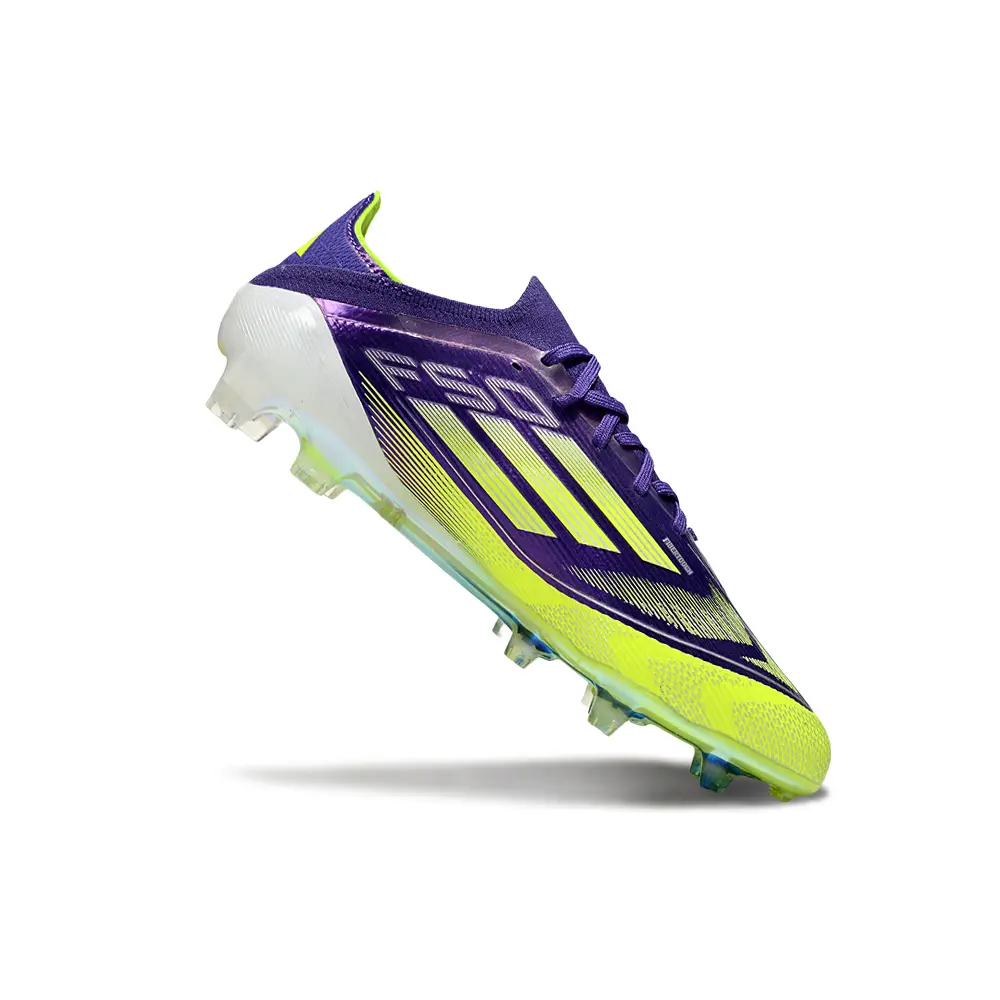 Chuteira Campo Adidas F50 FG Roxo e Verde
